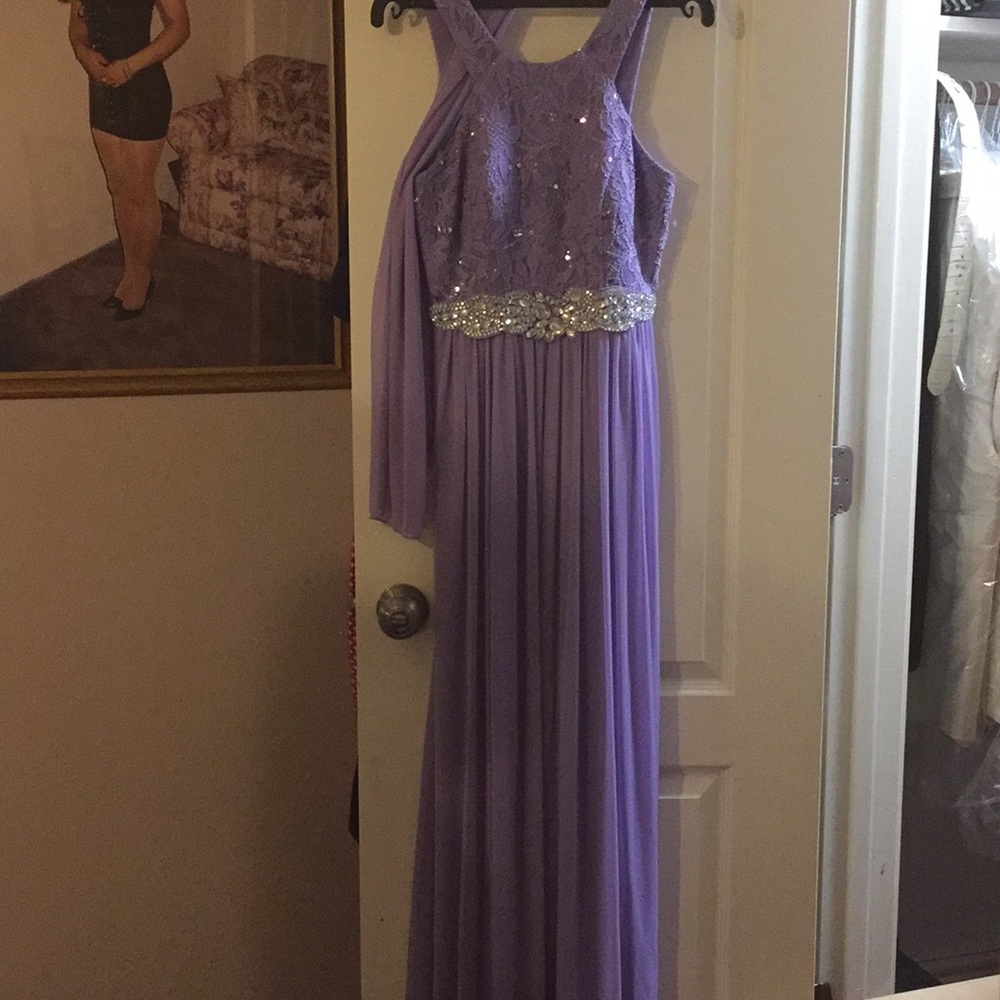 Long lilac dress